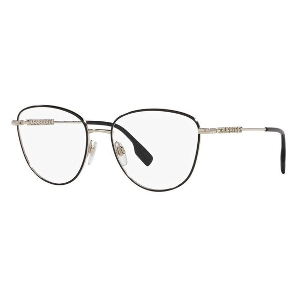 New Authentic  BURBERRY Virginia Black Cat Eye BE1376 1109 Glasses Women - Picture 1 of 4